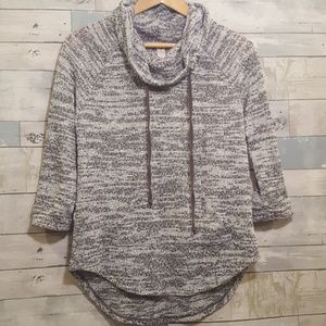 Gray Cowl Neck Sweater